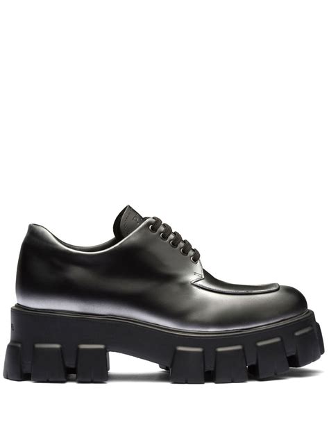 prada lace up shoes brogue|farfetch prada shoes.